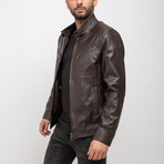 Santiago Leather Jacket // Brown (Euro: 50)