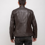 Santiago Leather Jacket // Brown (Euro: 54)