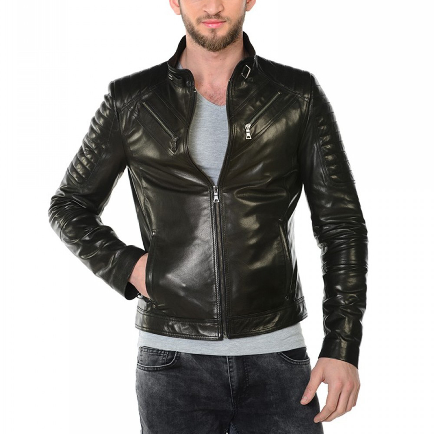 Ace Leather Jacket // Black (Euro: 56) - Deriderim - Touch of Modern