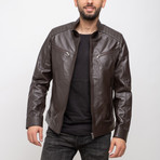 Santiago Leather Jacket // Brown (Euro: 54)