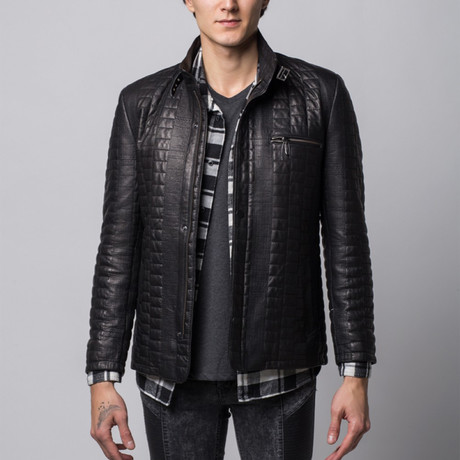 Oscar Leather Jacket // Black (Euro: 46)