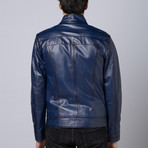 Asher Leather Jacket // Blue (Euro: 46)