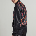 Will Leather Jacket // Black + Red (Euro: 52)