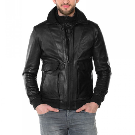 Easton Double Vested Jacket // Black (Euro: 46)