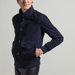 Elias Suede Jacket // Navy (Euro: 56)