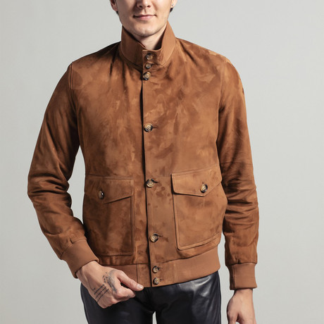 Theodore Suede Jacket // Tobacco (Euro: 46)