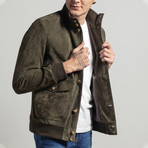 Liam Suede Jacket // Khaki (Euro: 48)