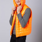 Watson Leather Jacket + Vest // Blue + Orange (Euro: 56)