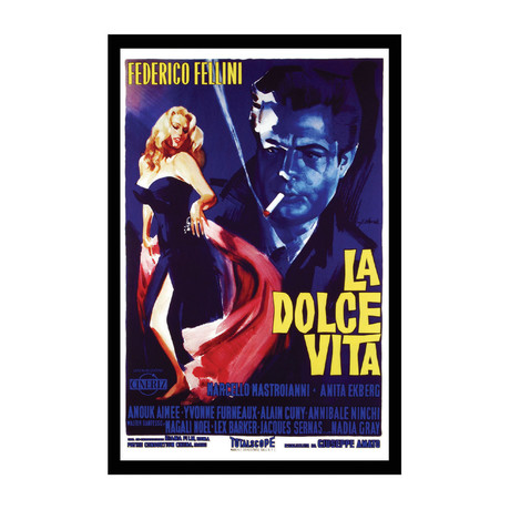 Vintage Movie Poster // La Dolce Vita