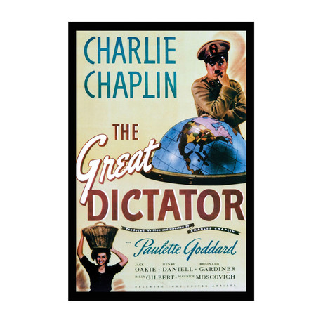 Vintage Movie Poster // The Great Dictator