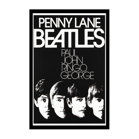 Vintage Movie Poster // The Beatles Penny Lane