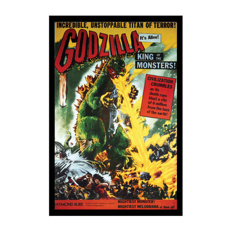 Vintage Movie Poster // Godzilla