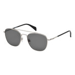 Diesel Men's Dl0194-16V Sunglasses // Shiny Palladium + Blue