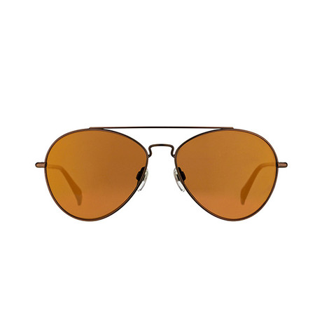 Diesel Unisex Dl0193-37L Sunglasses // Matte Dark Bronze + Roviex Mirror