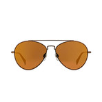 Diesel Unisex Dl0193-37L Sunglasses // Matte Dark Bronze + Roviex Mirror