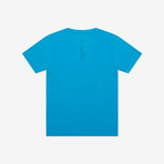 Triangulum V-neck Tee // Blue (XS)
