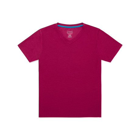 Triangulum V-neck Tee // Red (XS)