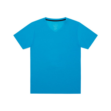 Triangulum V-neck Tee // Blue (XS)