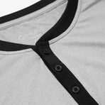 Dawn Long Sleeve Henley // Light Gray (L)