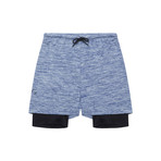2 Dogs Shorts // Blue (L)
