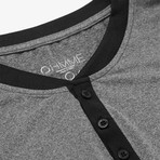 Dawn Long Sleeve Henley // Charcoal (XS)
