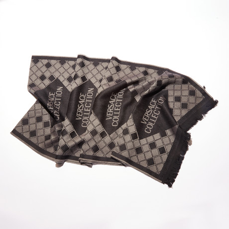 Prato Knit Scarf // Black + Gray