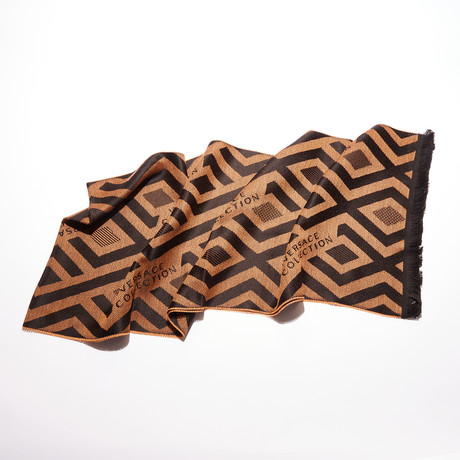 Milan Knit Scarf // Black + Beige