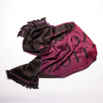 Catania Knit Scarf // Black + Violet