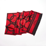 Livorno Knit Scarf // Black + Red