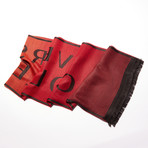 Venice Knit Scarf // Black + Red