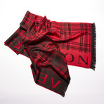 Messina Knit Scarf // Black + Red