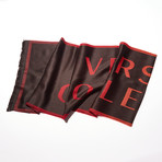 Venice Knit Scarf // Black + Red