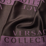 Bologna Knit Scarf // Black + Violet