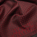 Trieste Knit Scarf // Black + Red