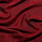 Rimini Knit Scarf // Black + Red