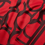 Livorno Knit Scarf // Black + Red