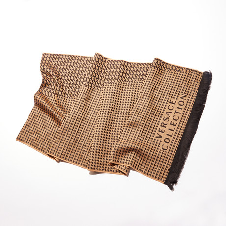 Taranto Knit Scarf // Black + Beige