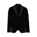 Velvet 2-Button Sport Coat // Black (Euro: 44)