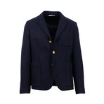 3-Button Sport Coat // Navy Blue (Euro: 44)