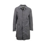 Plaid Button Down Rain Jacket // Black + Gray (Euro: 52)