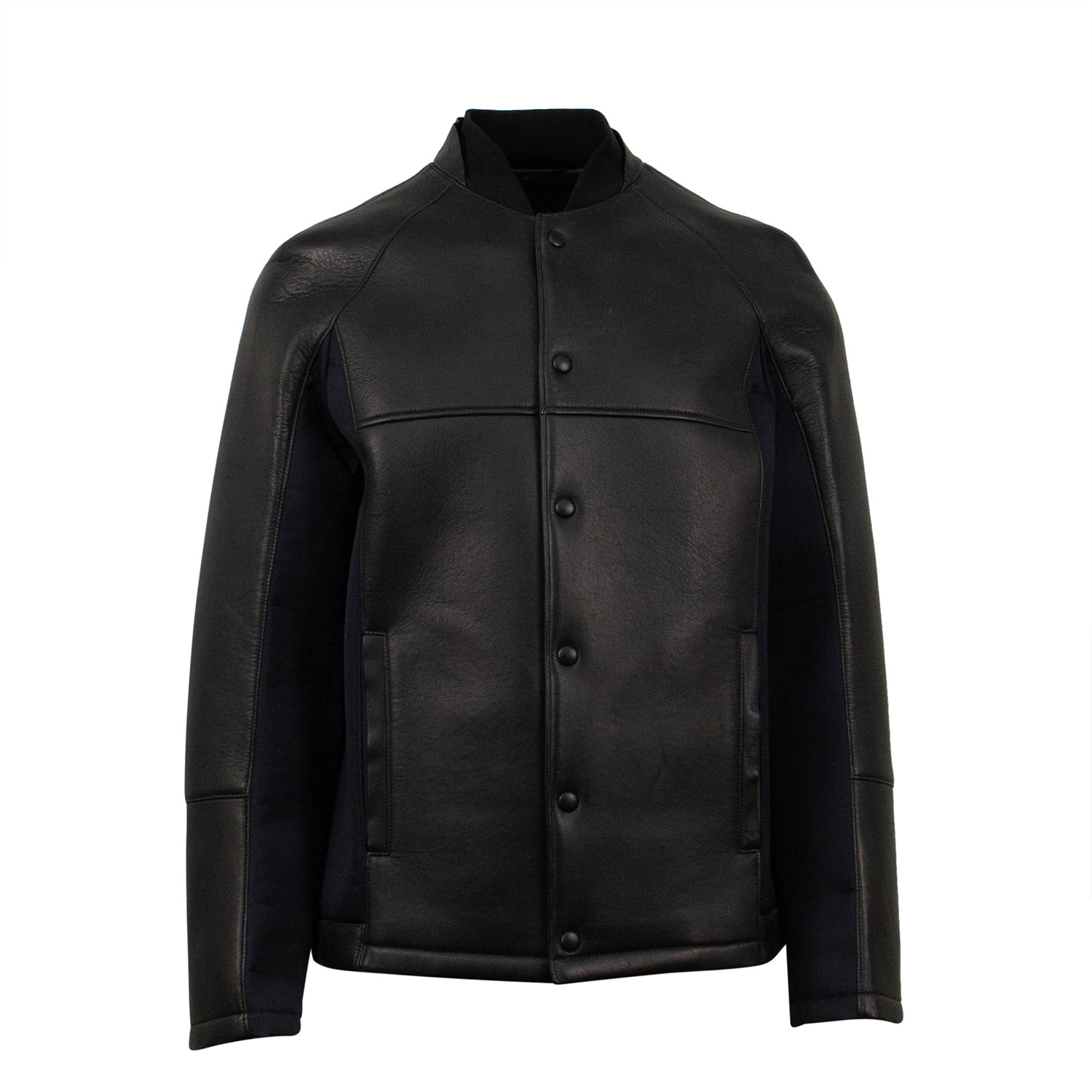 Wool + Leather Jacket // Black (Euro: 50) - Luxury Fashion - Touch of ...