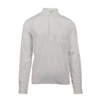 Half Button-Up Shirt // White (US: 15.75R)