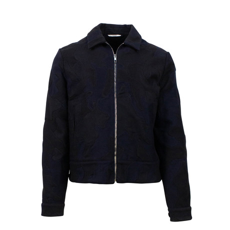 Wool Camo Jacket // Navy Blue (Euro: 44)