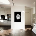 Waxing Gibbous Moon // Black (18"W x 26"H x 0.75"D)