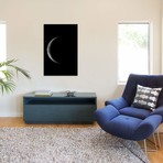 Waning Crescent Moon // Black (18"W x 26"H x 0.75"D)