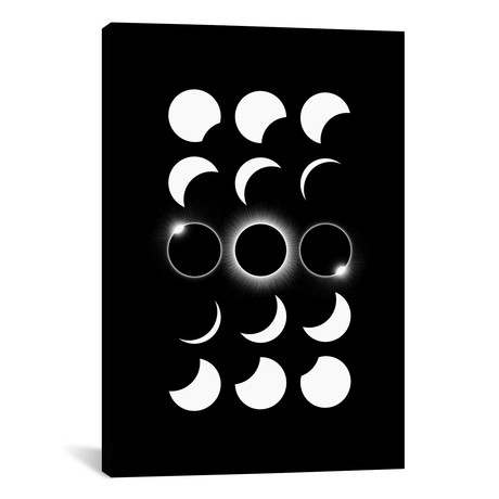 Solar Eclipse I (18"W x 26"H x 0.75"D)