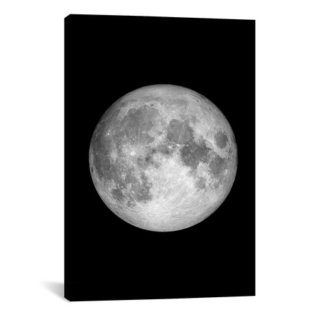 Full Moon - Black (18"W x 26"H x 0.75"D)