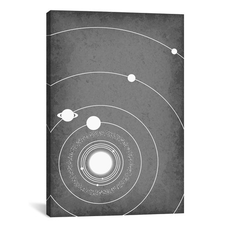 Minimalist Solar System III (18"W x 26"H x 0.75"D)