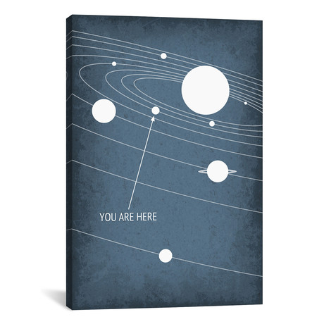 You Are Here // Solar System (18"W x 26"H x 0.75"D)