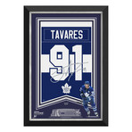 John Tavares Facsimile Signed + Framed Toronto Maple Leafs Arena Banner // Limited Edition